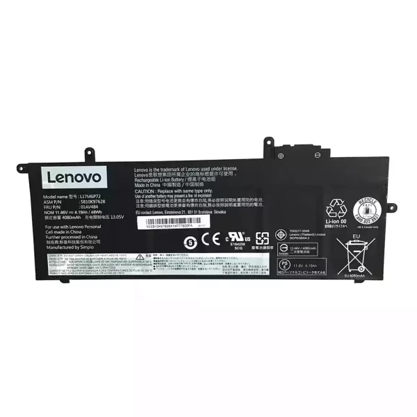 For Singapore | Genuine laptop battery for LENOVO L17M6P72,01AV484,SB10K97628