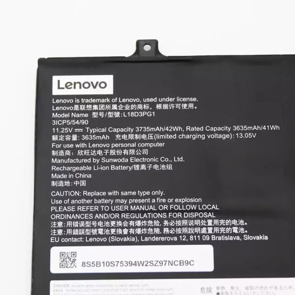 For Singapore | Genuine laptop battery for LENOVO N24,5B10T36868,5B10S75394,SB10T83190 - Image 3