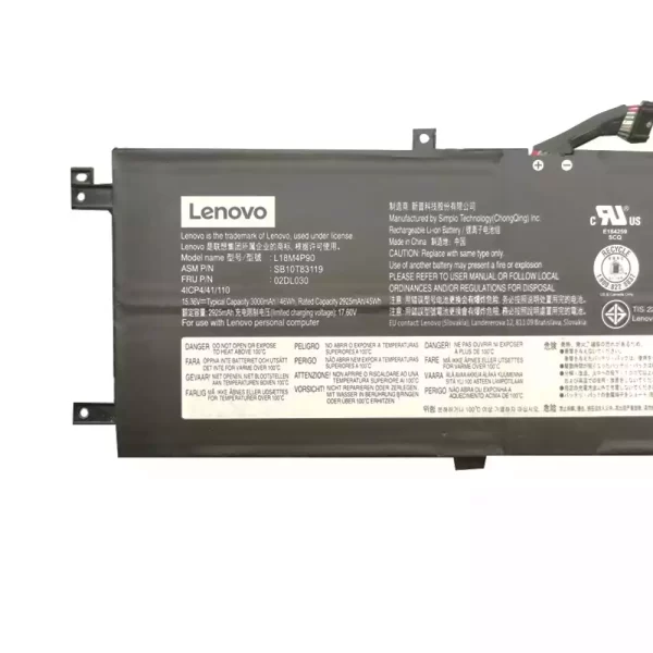 For Singapore | Genuine laptop battery for LENOVO SB10T83119 SB10T83120 5B10W13934,02DL030,02DL031 - Image 3