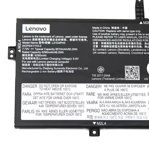 For Singapore | Genuine laptop battery for LENOVO L21C4PH3 L21D4PH3 L21L4PH3 - Image 3