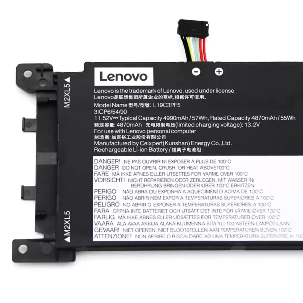 For Singapore | Genuine laptop battery for LENOVO L19C3PF5 L19C3PF4 L19M3PF5 - Image 2