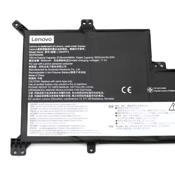 For Singapore | Genuine laptop battery for LENOVO L19D4PF2 L19L4PF2 5B10W89846 SB10W89847 - Image 3