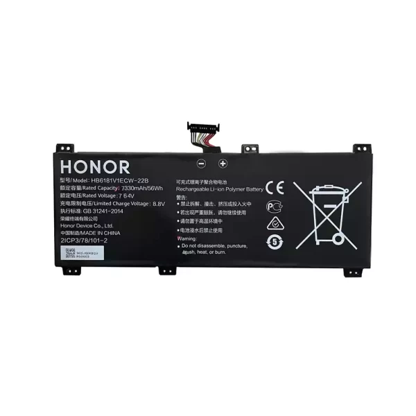 For Singapore | Genuine laptop battery for HONOR HB6181V1ECW-22A,HB6181V1ECW-22B