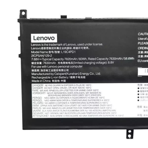 For Singapore | Genuine laptop battery for LENOVO L19C4PD1 L19M4PD1 L19L4PD1,Yoga C640-13IML - Image 3