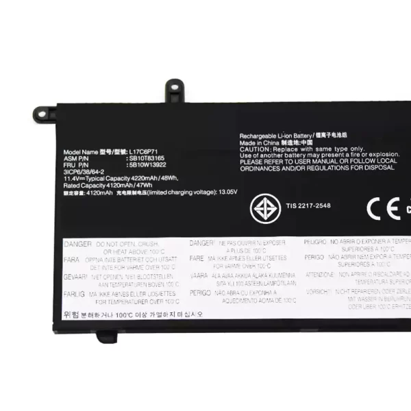 For Singapore | Genuine laptop battery for LENOVO L17C6P72 L17S6P72 - Image 3