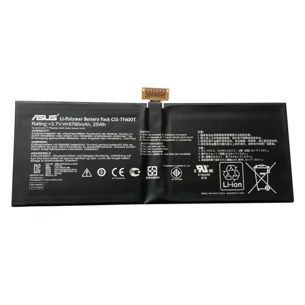 For Singapore | Original Tablet battery for ASUS C12-TF600T,VivoTab RT TF600T TF600TG