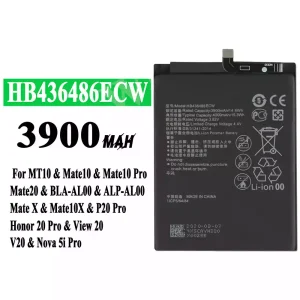 Genuine cell phone battery HB436486ECW for HUAWEI Mate 10/Mate 10 Pro/Mate 10X/Mate 20/P20 Pro/P20 Pro Leather Limited Edition/Honor 20 Pro/Honor View 20/Honor V20/Nova 5i Pro/Nova 5z