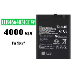 Genuine cell phone battery HB466483EEW for HUAWEI Nova 7 SE/Nova 7 Pro/Honor 30 pro/P40 Lite 5G/Honor 30/Honor 30 PRO+/Honor 30S/Nova 7 SE 5G