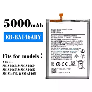 Genuine cell phone battery EB-BA146ABY for Samsung A14 5G