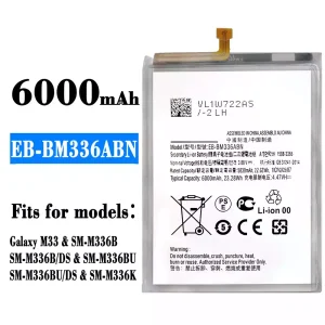 Genuine cell phone battery EB-BM336ABN for Samsung Galaxy M33