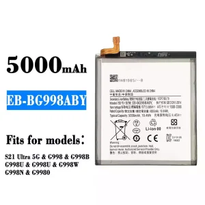 Genuine cell phone battery EB-BG998ABY for Samsung S21 Ultra 5G