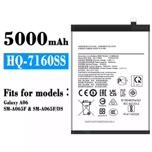 Genuine cell phone battery HQ-7160SS for Samsung Galaxy A06