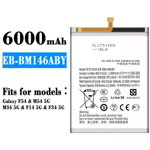 Genuine cell phone battery EB-BM146ABY for Samsung Galaxy F54/M54 5G/M34 5G/F14 5G/F34 5G