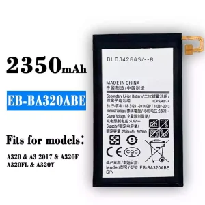 Genuine cell phone battery EB-BA320ABE for Samsung A3 2017
