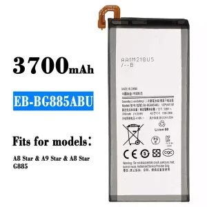 Genuine cell phone battery EB-BG885ABU for Samsung A8 Star,A9 Star