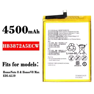 Genuine cell phone battery HB3872A5ECW for HUAWEI Honor Note 8 / Honor V8 Max