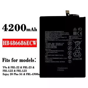 Genuine cell phone battery HB486686ECW for HUAWEI Y9a / Enjoy 20 Plus 5G