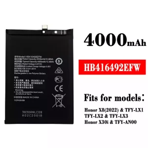 Genuine cell phone battery HB416492EFW for HUAWEI Honor X8(2022) / Honor X30i