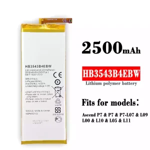 Genuine cell phone battery HB3543B4EBW for HUAWEI P7