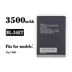 Genuine cell phone battery BL-34ET for Tecno Pop 3