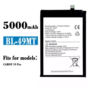 Genuine cell phone battery BL-49MT for Tecno Camon 19 Pro