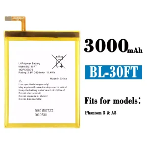 Genuine cell phone battery BL-30FT for Tecno Phantom 5 / A5