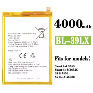 Genuine cell phone battery BL-39LX for Infinix Smart 4 / Smart 4c / S5 / S5 lite