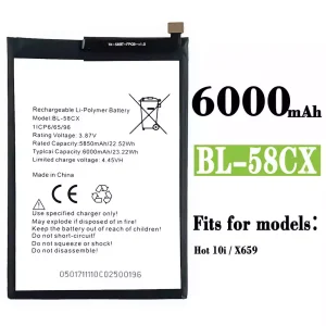 Genuine cell phone battery BL-58CX for Infinix Hot 10i