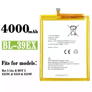 Genuine cell phone battery BL-39EX for Infinix Hot 5 Lite / Hot 5