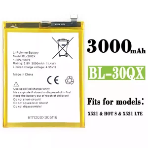 Genuine cell phone battery BL-30QX for Infinix HOT S