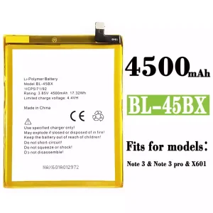 Genuine cell phone battery BL-45BX for Infinix Note 3 / Note 3 PRO