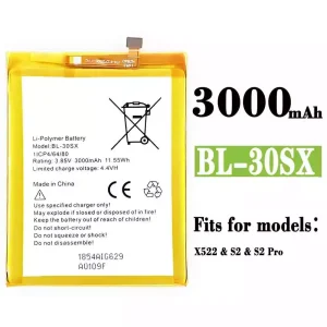Genuine cell phone battery BL-30SX for Infinix S2 / S2 Pro