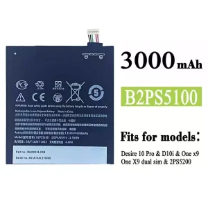 Genuine cell phone battery B2PS5100 for HTC Desire 10 Pro / One x9