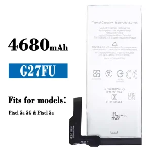 Genuine cell phone battery G27FU for Google Pixel 5a