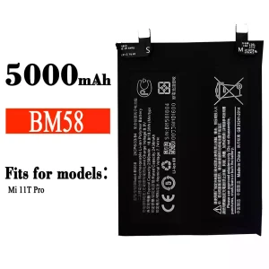 Genuine cell phone battery BM58 for Xiaomi Mi 11T Pro