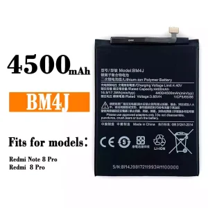 Genuine cell phone battery BM4J for Xiaomi Redmi Note 8 Pro / Redmi 8 Pro