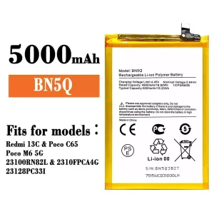 Genuine cell phone battery BN5Q for Xiaomi Redmi 13C