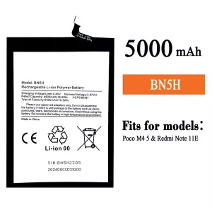 Genuine cell phone battery BN5H for Xiaomi Poco M4 5G / Redmi Note 11E