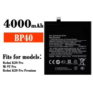 Genuine cell phone battery BP40 for Xiaomi Redmi K20 Pro / Mi 9T Pro