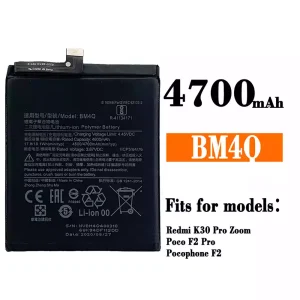 Genuine cell phone battery BM4Q for Xiaomi Redmi K30 Pro / Poco F2 Pro