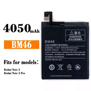 Genuine cell phone battery BM46 for Xiaomi Redmi Note 3/ Redmi Note 3 Pro