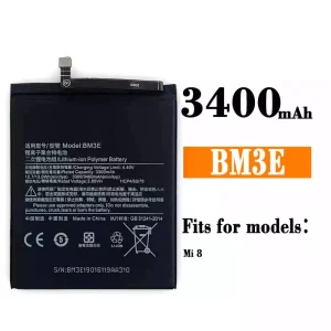 Genuine cell phone battery BM3E for Xiaomi Mi 8