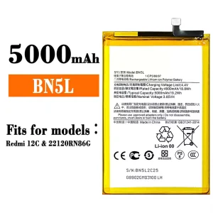 Genuine cell phone battery BN5L for Xiaomi Redmi 12C
