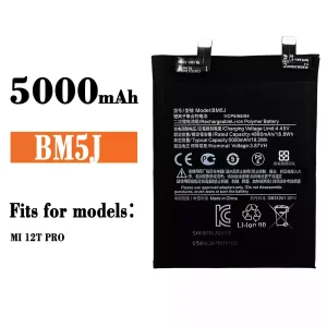 Genuine cell phone battery BM5J for Xiaomi redmi K50 ultra / mi 12T Pro