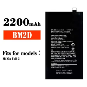 Genuine cell phone battery BM2D for Xiaomi Mi Mix Fold 3