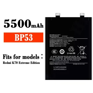Genuine cell phone battery BP53 for Xiaomi Redmi K70 Extreme Edition