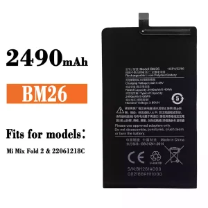 Genuine cell phone battery BM26 for Xiaomi Mi Mix Fold 2