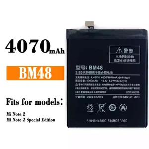 Genuine cell phone battery BM48 for Xiaomi Mi Note 2