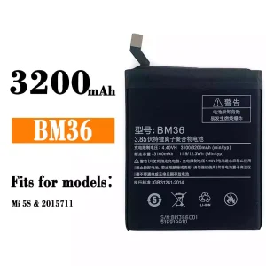 Genuine cell phone battery BM36 for Xiaomi Mi 5S