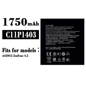 Genuine cell phone battery C11P1403 for Asus ZenFone 4.5